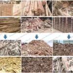 applications of wood pallet shredder machine