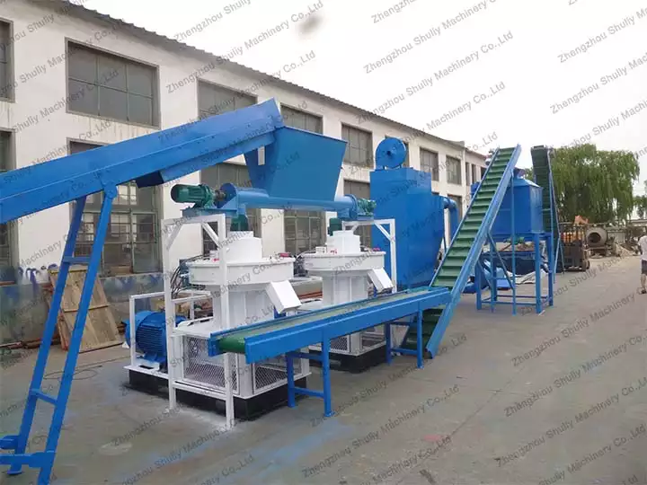 Biomass pellets production line installed in Indonesia