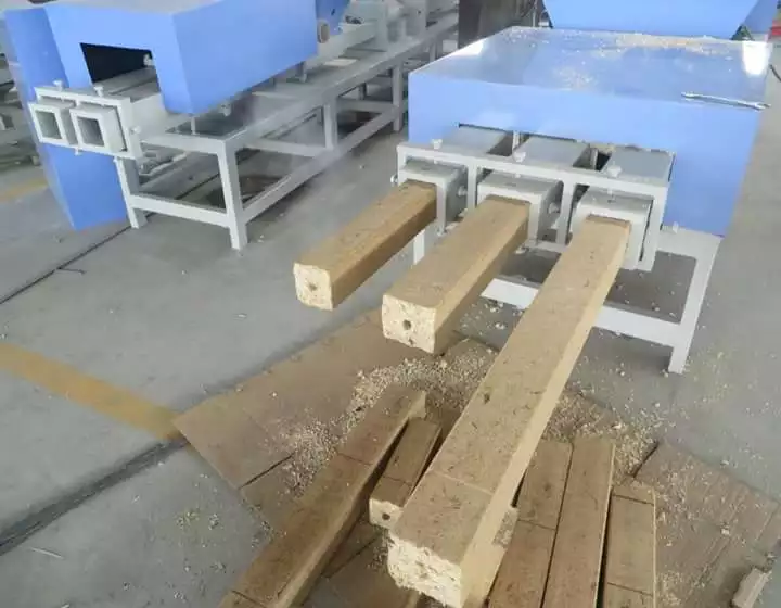 Pressed wooden blocks