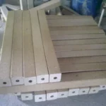 bloco de madeira para paletes com furo